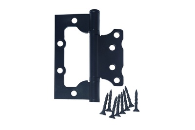 Петля накладная (бабочка) Forte черный матовый для межкомнатной двери