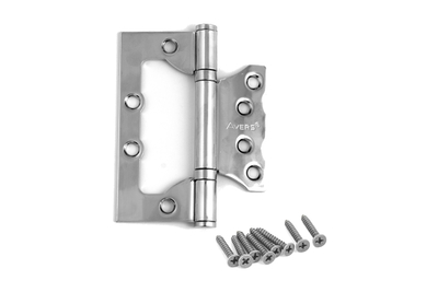 Петля накладная (бабочка) Forte хром полированный для межкомнатной двери