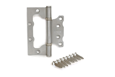 Петля накладная (бабочка) Forte хром матовый для межкомнатной двери