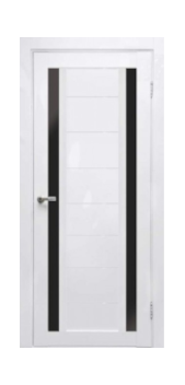 Межкомнатная дверь Foret Тандем (Белый глянец)
