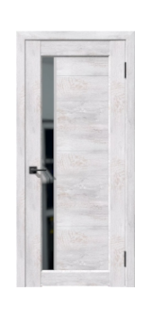 Межкомнатная дверь Рада Синус Зеркало (Ель альпийская)