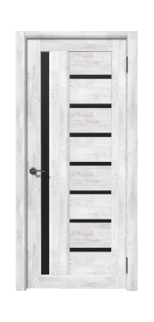 Межкомнатная дверь Рада Вертикаль Черное Стекло (Ель альпийская)