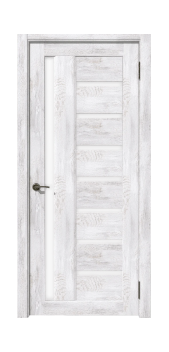 Межкомнатная дверь Рада Вертикаль Матовое Стекло (Ель альпийская)