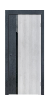 Межкомнатная дверь ДО Легенд (Бетон известковый/Бетон антрацит)