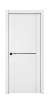 Межкомнатная дверь М5 Черный молдинг (Вайт)