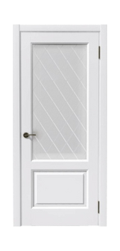 Межкомнатная дверь Лира Остекленная (Ясень белый)