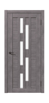 Межкомнатная дверь Рада Штрих Матовое Стекло (Дуб грей)