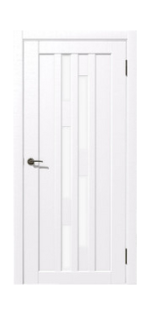 Межкомнатная дверь Рада Штрих Матовое Стекло (Ясень белый)