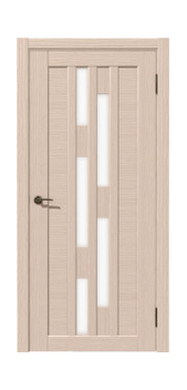 Межкомнатная дверь Рада Штрих Матовое Стекло (Лиственница)