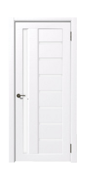 Межкомнатная дверь Рада Вертикаль Матовое Стекло (Ясень белый)