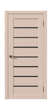 Межкомнатная дверь Рада Линия Черное Стекло (Лиственница)