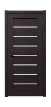 Межкомнатная дверь Рада Линия Матовое Стекло (Орех темный)