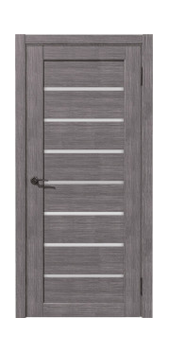 Межкомнатная дверь Рада Линия Матовое Стекло (Дуб грей)