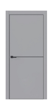 Межкомнатная дверь N-10 (Серый ПВХ)